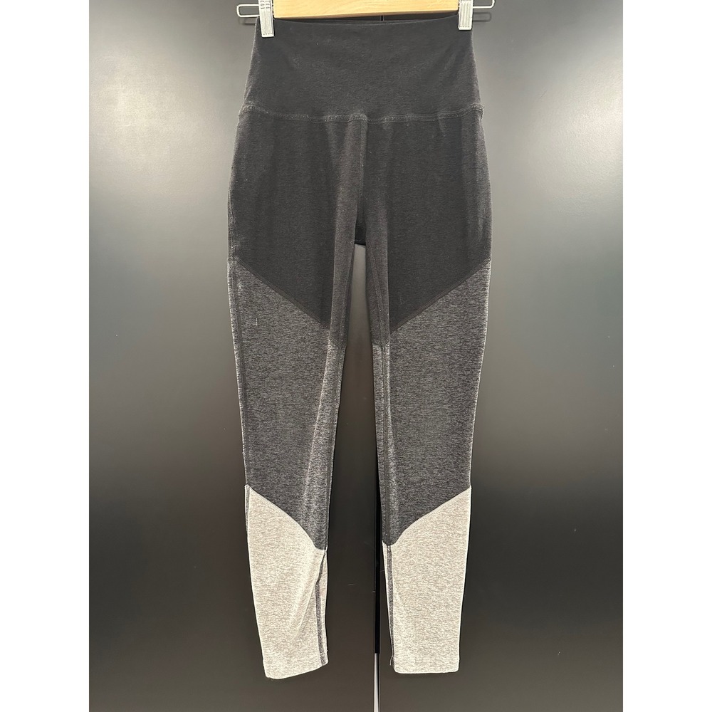 Beyond Yoga Grey Colorblock High Waisted Leggings Size Small Made in USA